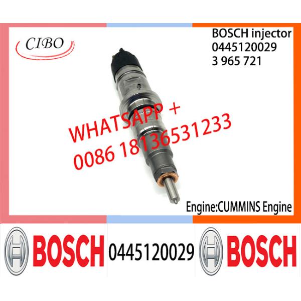 Buy BOSCH 0445120029 3965721 Neutral Fuel Injector Assembly 0445120029 3965721 For CUMMINS at wholesale prices