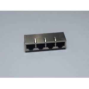 China Electrica Integrated Multiple Port RJ45 PCB Connector , RJ45 Female Jack 8 Pin on sale