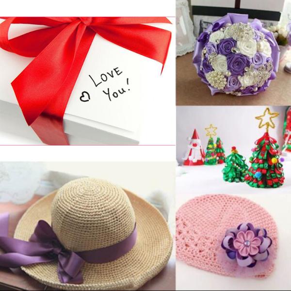 Wholesale Factory 4 inch Ribbon Custom Colorful Satin Grosgrain Rainbow Satin Ribbon