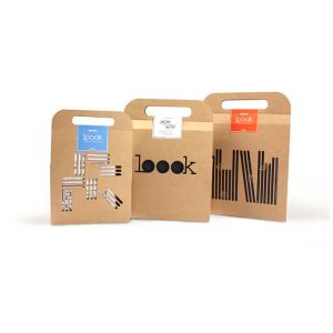 CMYK 4C Printing Folding Packaging Boxes With Carrying Handle