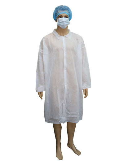 Buy Laboratory Work Wear VPT-501 Industrial CE Disposable Nonwoven Coat Model NO. VPT-501 at wholesale prices