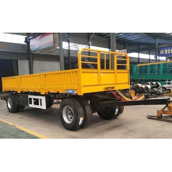 Bogie Suspension Detachable Drawbar Side Wall Semi Trailer
