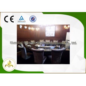 Professional Circle Stainless Steel Teppanyaki Grill Table Royal Taste Designed