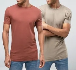 Top Quality Classical 100% Cotton T Shirt Regular Fit Palin Scoop Neck T Shirt for Men
