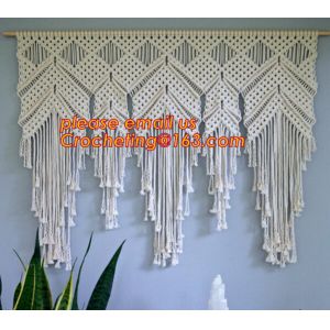 MACRAME FOLDABLE SCREEN, MACRAME WALL HANGING, MACRAME WALL HANGING, MACRAME