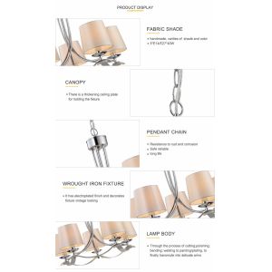 Modern Princess Metal chandelier for Living room Kitchen Wedding Decoration (WH