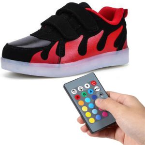 USB Rechargeable Remote Control LED Shoes For Toddlers 11 Lighting Changing