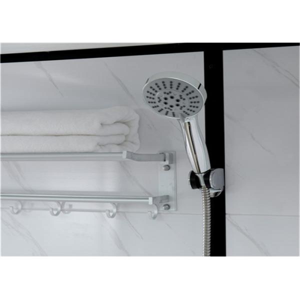 Shower Cabins White Acrylic ABS Tray 1600*1200*2150mm black aluminium