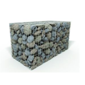 Landscape Gabion Stone Columns / Gabion Stone Cages For Garden Decoration