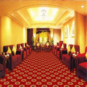 Meeting Room PVC Carpet Flooring 100% Polypropylene Material Jacquard Style