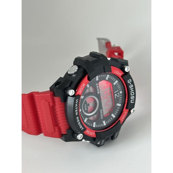 Men's Fashion Digital Sport Watch With Silicone Strap 20mm Width Backlight Alarm