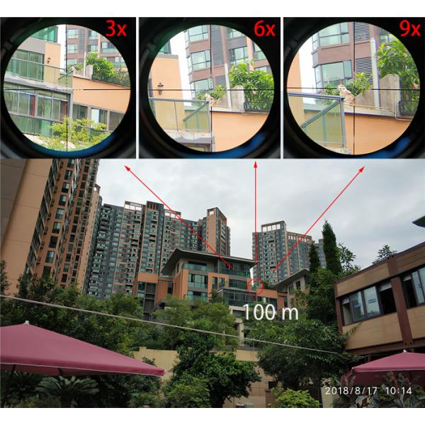 SECOZOOM 3-9x42 Glass Etched Tactical Rifle Scope Optics Mil Dot Compact Tactical Scope