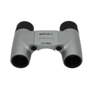 Sliver Foldable Small Lightweight Binoculars 18mm Objective Lens Offering Bright