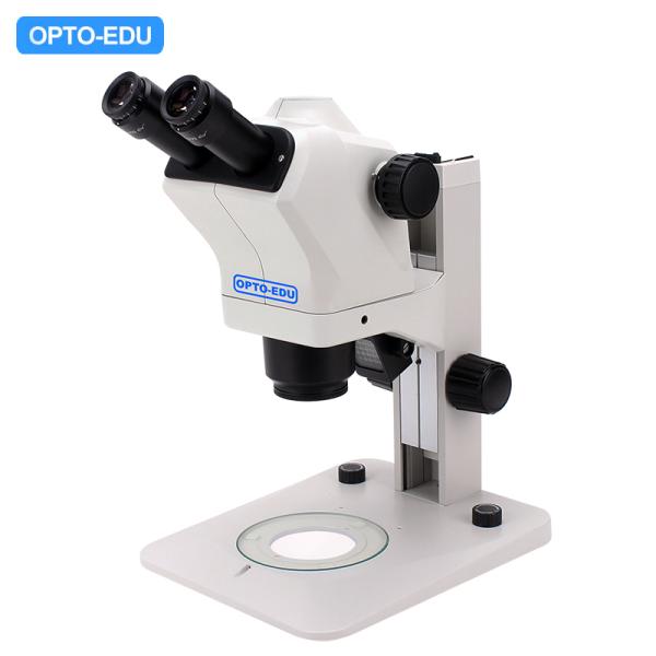 OPTO-EDU Stereo Microscope with Large Zoom Lens 0.6x-5.5x, Zoom Ratio 1:9.1, and