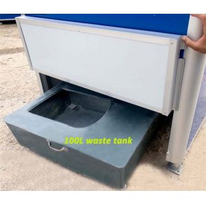 PVC Window Light Weight 40HC Portable Movable Toilet