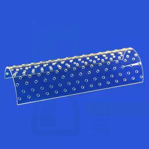 Transparent Semicircle Quartz Glass Tube High Hardness