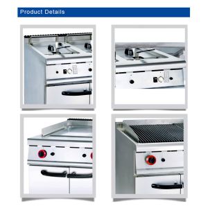174Kg Restaurant Cooking Equipment 800×900×850 70 with R13/4 Gas Connection