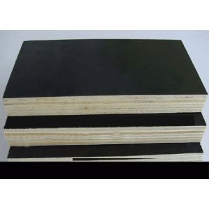Anti - Slip Thin Black Film Faced Plywood With Successive Mechanical Treatment