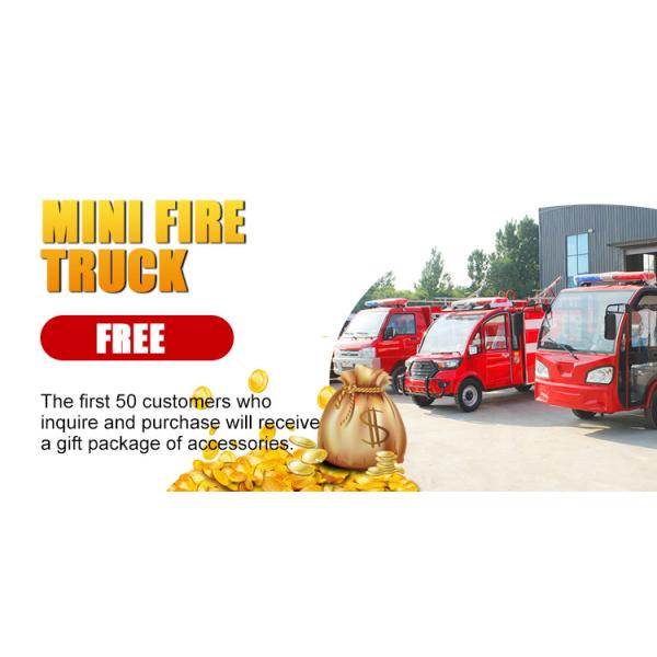 Newest Design Mini Electric Fire Fighting Truck 2 Seats Fire Fighting Truck Price