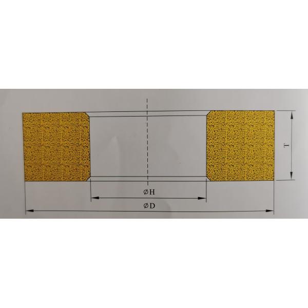 50.8/88.9*76.2*25.4mm D60/70 Electroplated Diamond Grinding Wheel For Automobile Tires Grinding