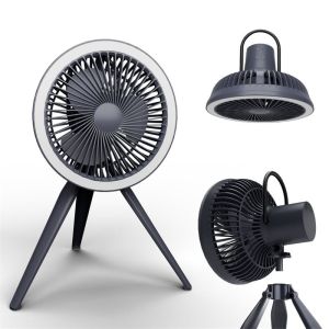 DC 5V / 2A Portable Camping Fan 5.2m/s Powerful Natural Breeze