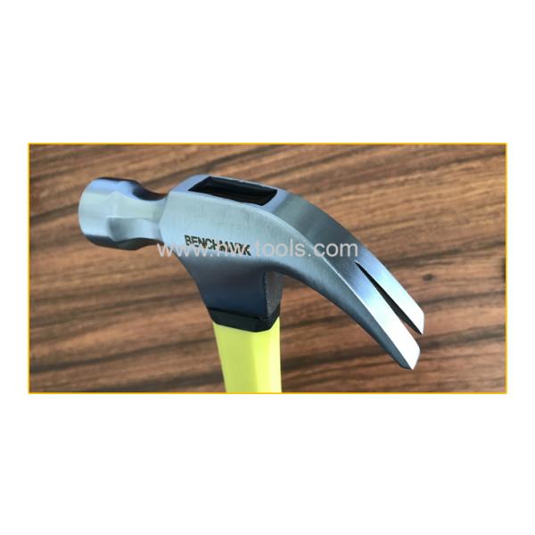 American type claw hammer with fiberglass handle