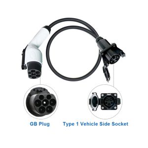J1772 Electric Car Charger Connector 32A Type 1 To GBT Adapter SAE J1772 / GBT