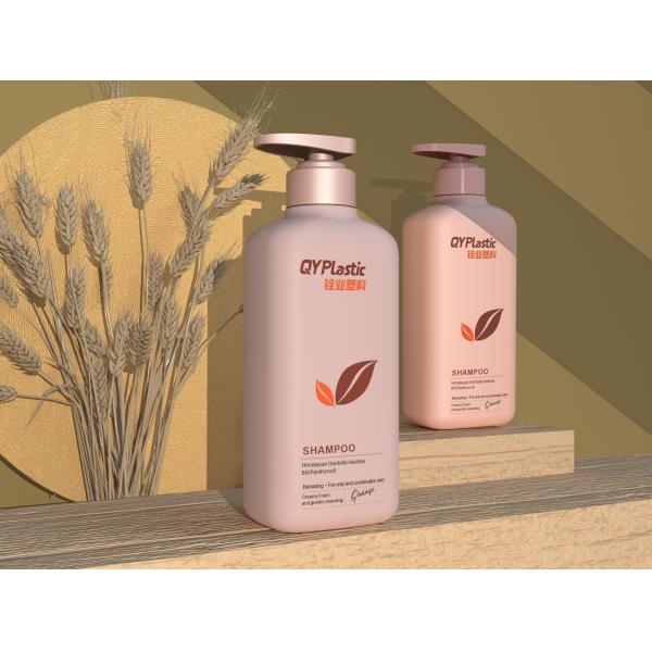 Buy Hdpe Plastic Empty Cosmetic Bottles Shampoo Body Wash Packing 600ml With Pink Pump at wholesale prices