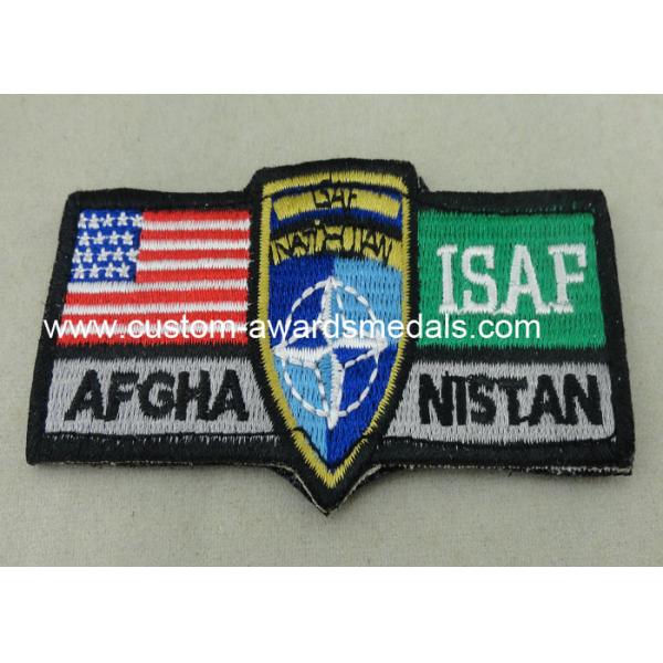 ISAF Custom Embroidery Patches / Woven America Military Velcro Patches
