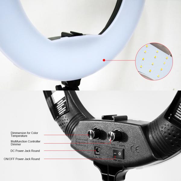 38w Selfie 12inch Inch Led Ring Light Blogger Kit Turning Knob Makeup Set