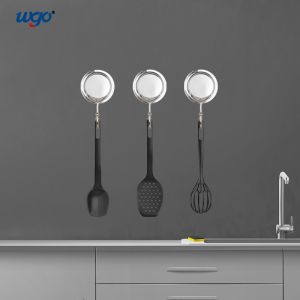 WGO Stainless Steel Suction Cup Hook , Shower Bathroom Wall Hooks