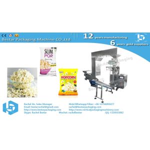 How to pack popcorn in pouch bag by automatic machine BSTV-160A
