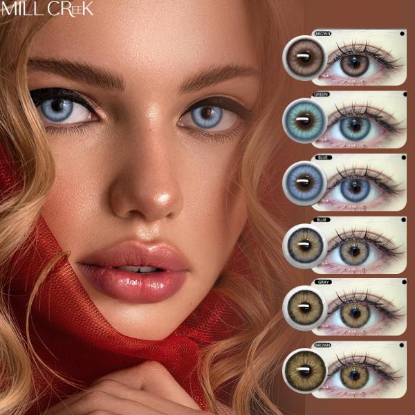 Buy MC38 Yearly Colored Contact Lenses 14.2mm Diameter Millcreek Lenses With HEMA Material at wholesale prices