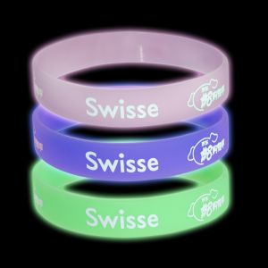 Waterproof Debossed Silicone Wristbands , Colorful Printable Silicone Wristbands
