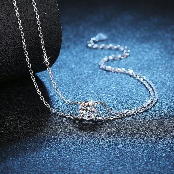 Luxurious 14K 18K S925 Moissanite Silver Jewelry Offering Beautiful Craftsmanship and Stylish Designs for Fashion Conscious