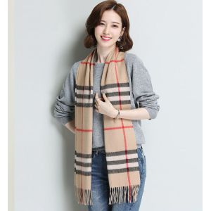 Wool Shawl Tartan Design Check Scarf