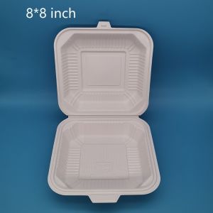 Simplicity Style Disposable Square Plastic Lunch Box Microwave Safe Stackable