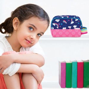 Cute Durable Rainbow Kids' Toiletry Bag Multifunctional Waterproof