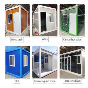 Office Building Prefabricated Container House 20ft Flat Pack Sandwich Panel