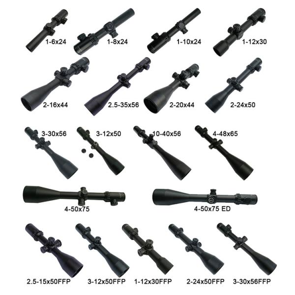 6-24x56 Rifle Scope For Hunting , Red And Green Illuminated AOE Reticle IR Scope