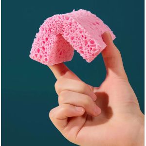 Quality Biodegradable Wood Pulp Compressed Sponges Natural Cellulose Washing Scouring Pads for sale