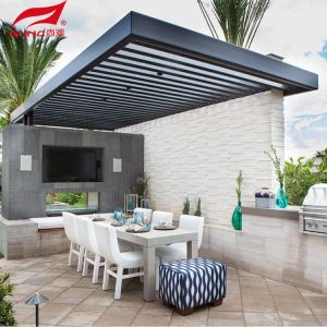 Smart Remote Controlled Aluminum Garden Pergola Waterproof Windproof Gazebo