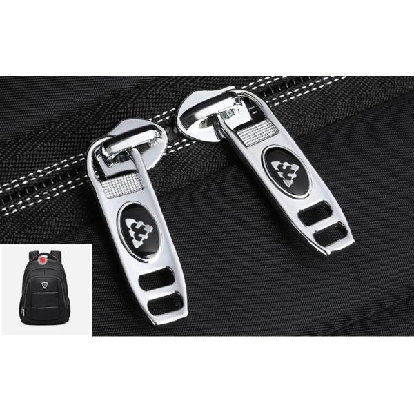 Large Custom Travel Backpack Leather Zip Motorcycle Ventilative Compartment