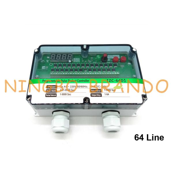 Buy 64 Lines Jet Pulse Controller For Dust Collector 220V Input 24V Output at wholesale prices
