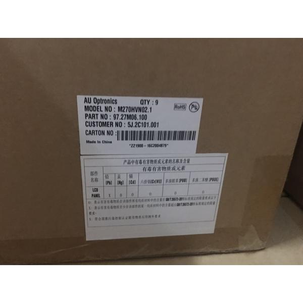 300cd/m² Brightness Monitor LCD Panel 27 Inch 1920*1080 M270HVN02.1 Connector 30