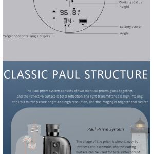 1000m Waterproof Rangefinder Binocular 8X Magnification For Hunting Shooting