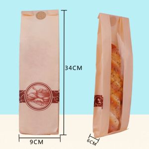 Custom Printed Self Seal Greaseproof Food Paper Bags