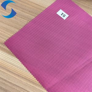 190T Taffeta Fabric 0.3CM Ripstop Soft And Resilient Polyester