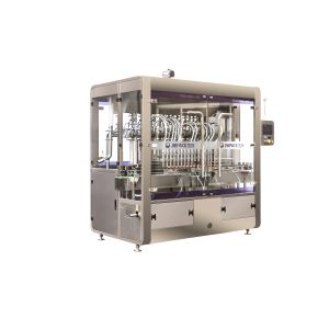 16 Head 4000 BPH Volumetric Liquid Filling Machine Edible Oil Bottle Filling