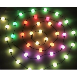 10 Ft Reel DMX 24v New LED Lights 50mm RGB LED Light Strings Globe 3D Balls